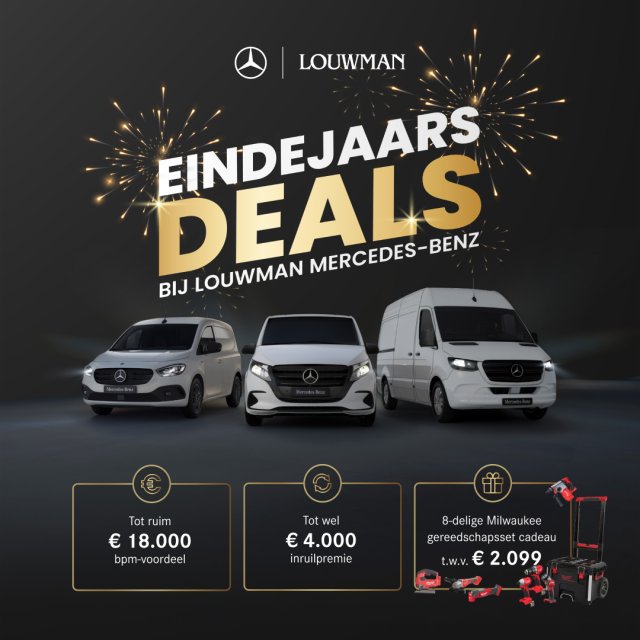 Eindejaarsdeals bij Louwman Mercedes-Benz Bedrijfswagens